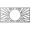 Ekena Millwork Hoover Architectural Grade PVC Pierced Medallion, 16"W x 8"H x 5 7/8"ID x 1/2"P, Antiqued Copper CMPP16X08HOACO - alternate 4